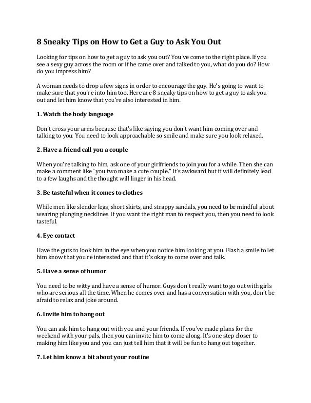 How To Get A Guy To Interrogate You Out Again How To Get A Gazabo To Ask You Out Again
